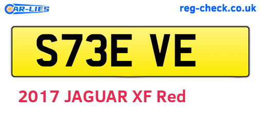S73EVE are the vehicle registration plates.
