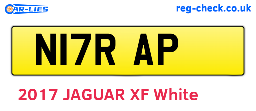N17RAP are the vehicle registration plates.