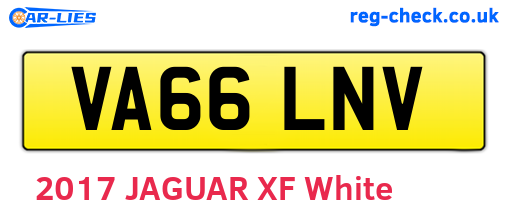VA66LNV are the vehicle registration plates.
