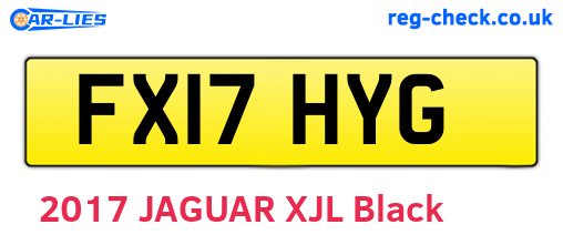 FX17HYG are the vehicle registration plates.