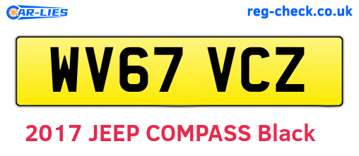 WV67VCZ are the vehicle registration plates.