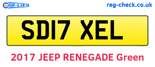 SD17XEL are the vehicle registration plates.