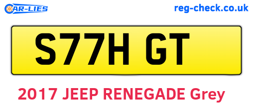 S77HGT are the vehicle registration plates.