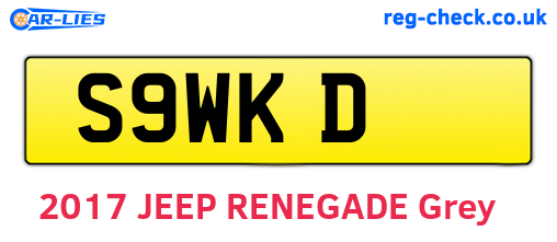 S9WKD are the vehicle registration plates.