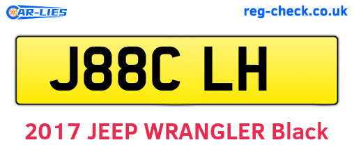 J88CLH are the vehicle registration plates.