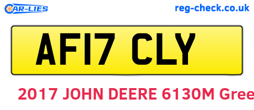 AF17CLY are the vehicle registration plates.