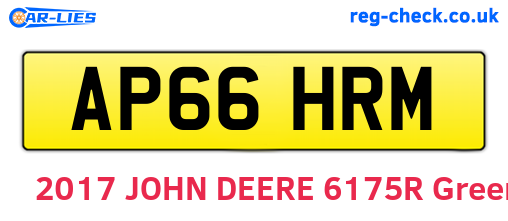 AP66HRM are the vehicle registration plates.