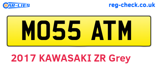 MO55ATM are the vehicle registration plates.