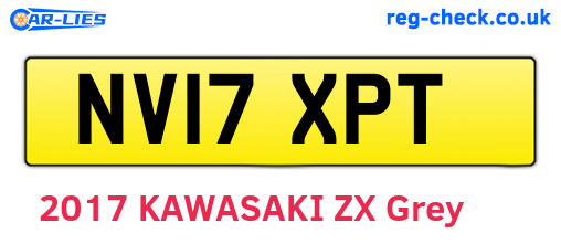 NV17XPT are the vehicle registration plates.