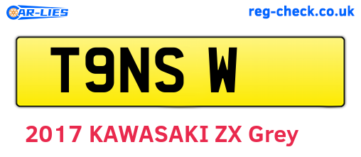 T9NSW are the vehicle registration plates.