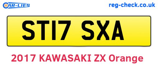 ST17SXA are the vehicle registration plates.