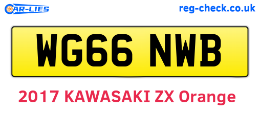 WG66NWB are the vehicle registration plates.