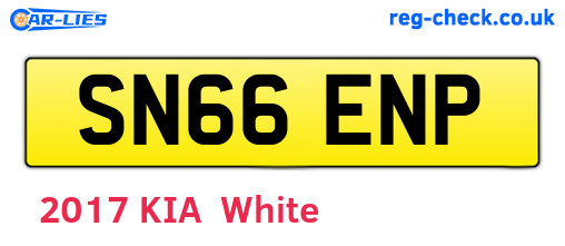 SN66ENP are the vehicle registration plates.
