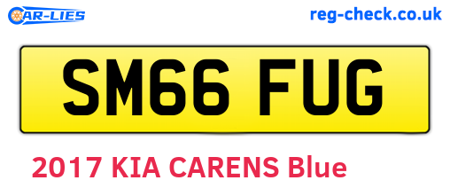 SM66FUG are the vehicle registration plates.