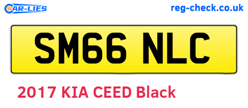 SM66NLC are the vehicle registration plates.