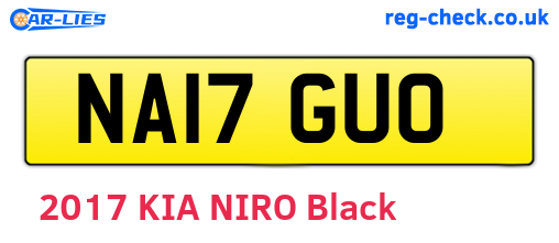 NA17GUO are the vehicle registration plates.