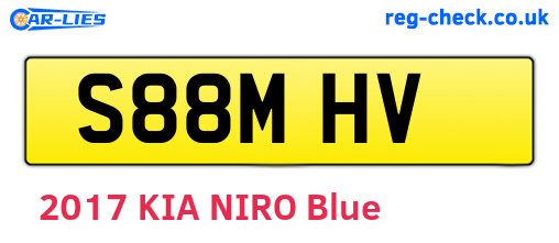 S88MHV are the vehicle registration plates.