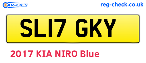 SL17GKY are the vehicle registration plates.
