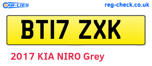 BT17ZXK are the vehicle registration plates.