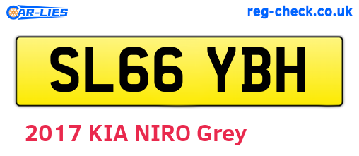 SL66YBH are the vehicle registration plates.