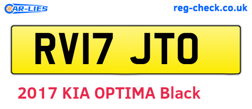 RV17JTO are the vehicle registration plates.