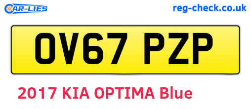 OV67PZP are the vehicle registration plates.