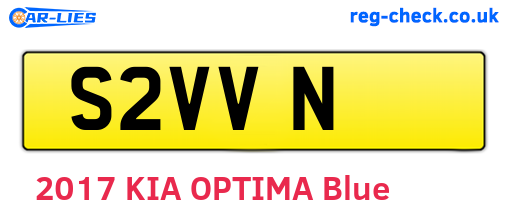 S2VVN are the vehicle registration plates.