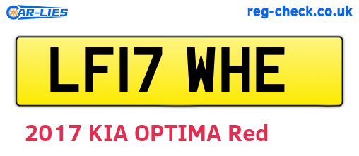 LF17WHE are the vehicle registration plates.