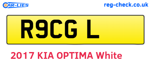 R9CGL are the vehicle registration plates.