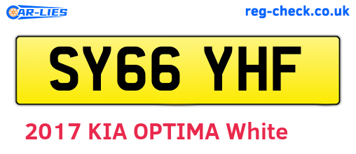 SY66YHF are the vehicle registration plates.