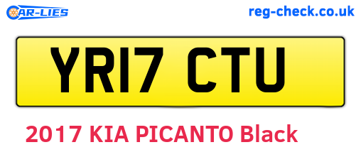 YR17CTU are the vehicle registration plates.