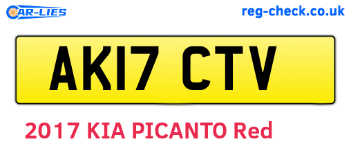 AK17CTV are the vehicle registration plates.