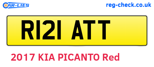 R121ATT are the vehicle registration plates.