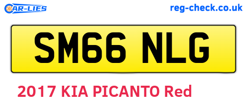 SM66NLG are the vehicle registration plates.