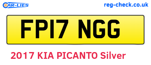 FP17NGG are the vehicle registration plates.