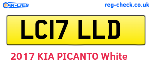 LC17LLD are the vehicle registration plates.