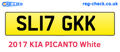 SL17GKK are the vehicle registration plates.