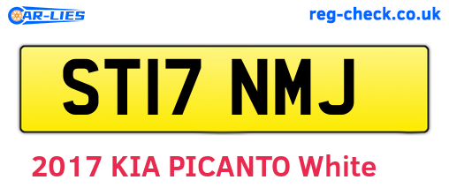 ST17NMJ are the vehicle registration plates.