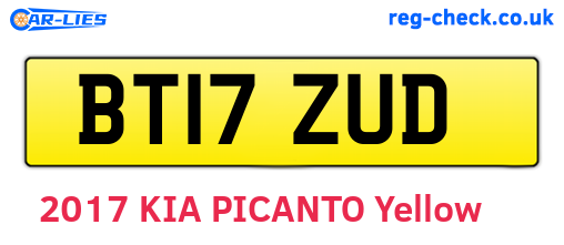 BT17ZUD are the vehicle registration plates.