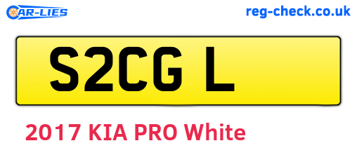 S2CGL are the vehicle registration plates.