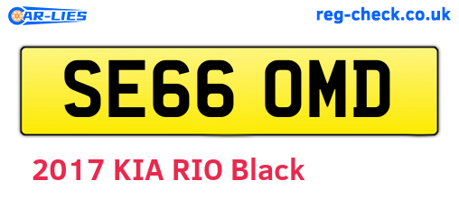 SE66OMD are the vehicle registration plates.