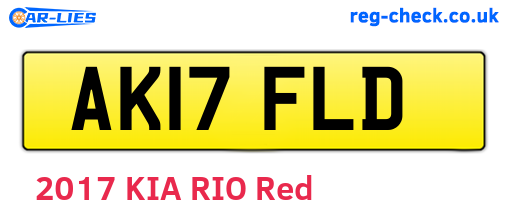 AK17FLD are the vehicle registration plates.