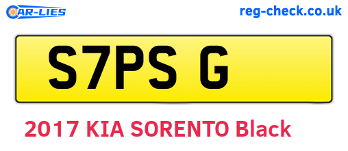 S7PSG are the vehicle registration plates.