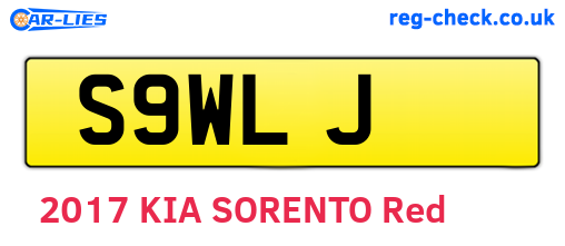 S9WLJ are the vehicle registration plates.