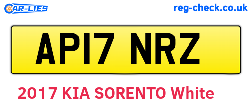 AP17NRZ are the vehicle registration plates.