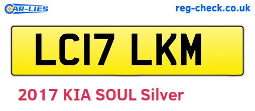 LC17LKM are the vehicle registration plates.