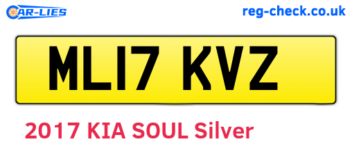 ML17KVZ are the vehicle registration plates.