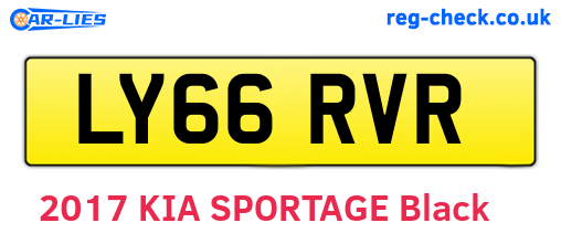 LY66RVR are the vehicle registration plates.