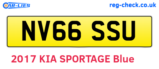 NV66SSU are the vehicle registration plates.