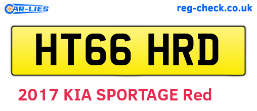 HT66HRD are the vehicle registration plates.